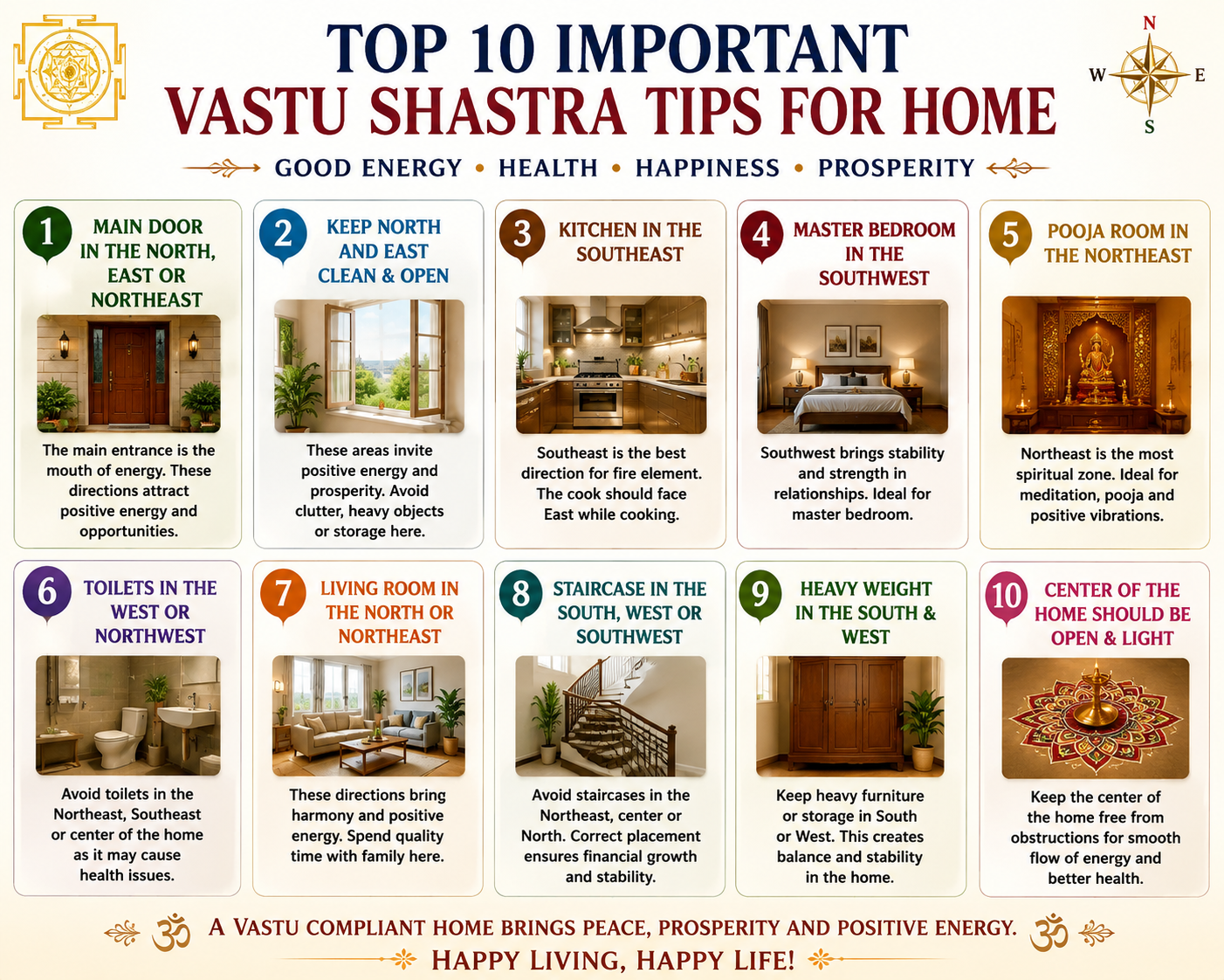 Top 10 Important Vastu Shastra Tips For Home - Panchmukhi Jyotish