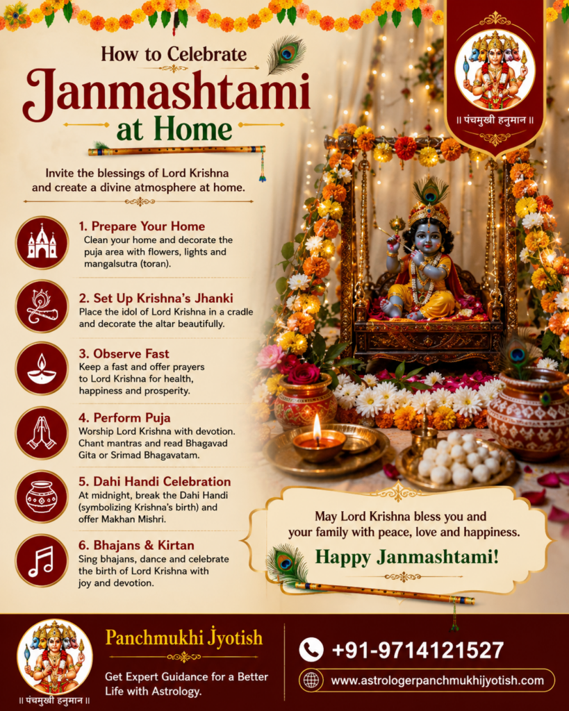 How to Celebrate Janmashtami at Home - Panchmukhi Jyotish
